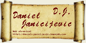 Daniel Janičijević vizit kartica